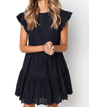 Load image into Gallery viewer, Kris in Eyelet A-Line Dress - The Barron Boutique