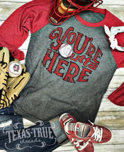 Load image into Gallery viewer, Outta Here Baseball Raglan