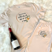 Load image into Gallery viewer, Surviving Motherhood One Sip At A Time Loungewear Set