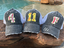 Load image into Gallery viewer, Custom Softball Number Hats