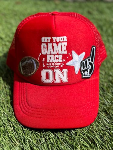 Get Your Game Day Face On Football Hat