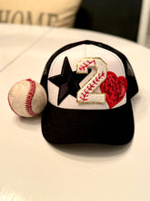 Load image into Gallery viewer, Baseball Number Patch Trucker Hats (CUSTOM)