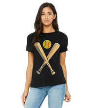 Load image into Gallery viewer, Sequin Softball Bat &amp; Ball Tops (Tanks, Tees &amp; Sweatshirts)