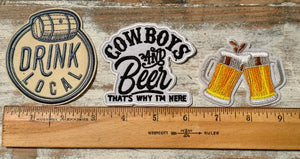 Beer Iron On Patches