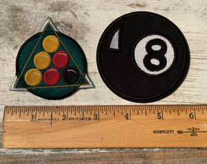 Billiards Pool Iron On Patches