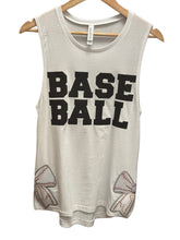 Load image into Gallery viewer, Baseball Bow Hem Tank Top