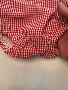 Patched Baseball Romper