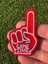 Load image into Gallery viewer, Foam Finger Game Time Iron On Patches