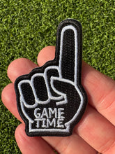 Load image into Gallery viewer, Foam Finger Game Time Iron On Patches