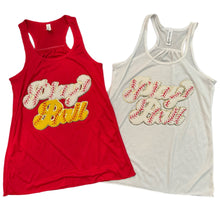 Load image into Gallery viewer, Chenille Baseball Play Ball Tanks &amp; Tees