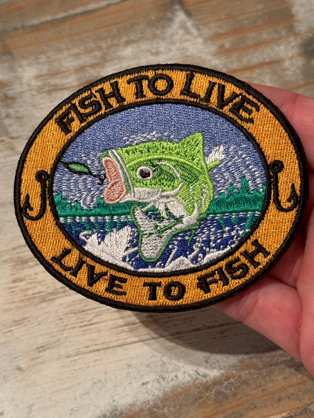 Fishing Iron On Patches