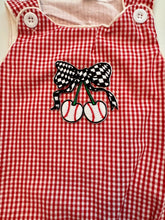 Load image into Gallery viewer, Patched Baseball Romper