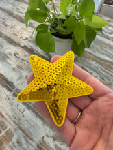 Load image into Gallery viewer, Pink &amp; Yellow Star Iron On Patches