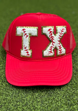 Load image into Gallery viewer, Texas Rangers Baseball Patch Trucker Caps