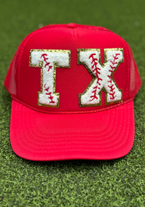 Texas Rangers Baseball Patch Trucker Caps