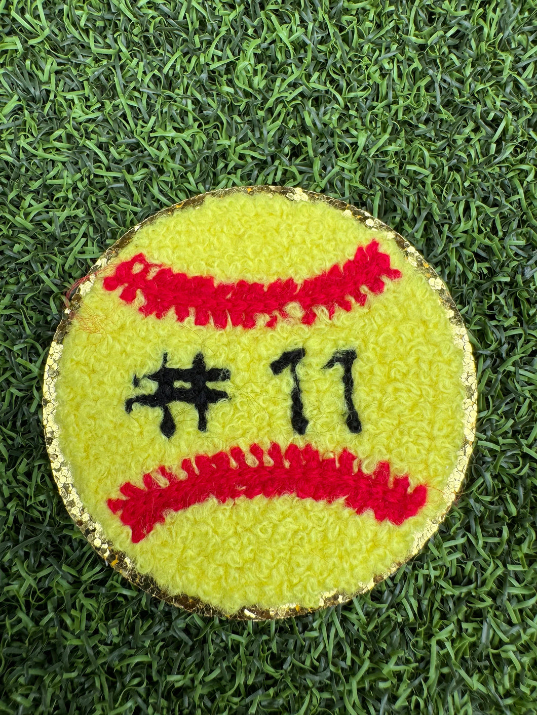 Softball Iron On Patches