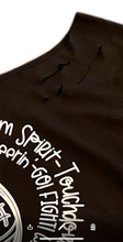 Load image into Gallery viewer, Distressed &amp; Tied First Down Off-The-Shoulder Tee