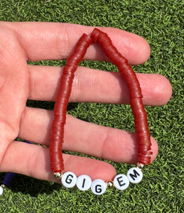 Game Day Beaded Team Bracelets