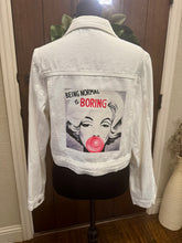Load image into Gallery viewer, Being Normal is Boring Denim Jacket
