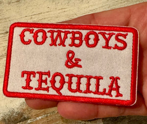 Tequila Iron On Patches