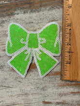 Load image into Gallery viewer, Sequin Bow Iron On Patches