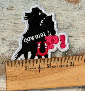 Cowgirl Iron On Patches