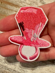 Pink Iron On Patches