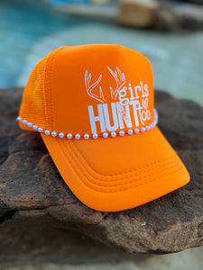 Girls Hunt Too Trucker Hats (Various Colors)