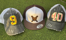 Load image into Gallery viewer, Custom Softball Number Hats