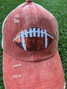 Sequin Football Caps (Various Styles)