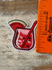 Cocktail Drink Iron On Patches