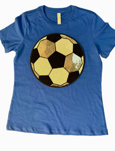 Sequin Soccer Tees (Various Colors)