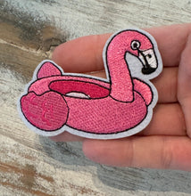 Load image into Gallery viewer, Pink Flamingo Iron On Patches