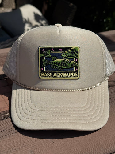 Bass Ackwards Fishing Cap