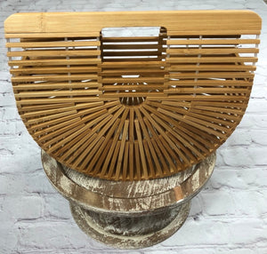 Bamboo Clutch Crossbody Purse