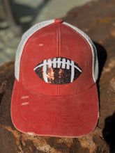 Load image into Gallery viewer, Sequin Football Caps