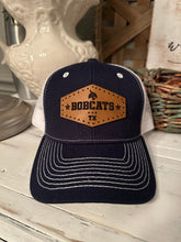 Load image into Gallery viewer, Texas Bobcat Leather Trucker Hat