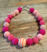 Load image into Gallery viewer, Pink Bubble Gum BEAD CHAINS for Trucker Hats