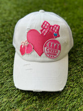 Load image into Gallery viewer, Girls Cheer Patch Ponytail Cap (Youth)