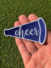 Load image into Gallery viewer, Large Megaphone Cheer Game Day Iron On Patches