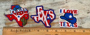 Texas Iron On Patches