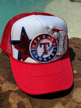 Load image into Gallery viewer, Texas Rangers Baseball Patch Trucker Caps