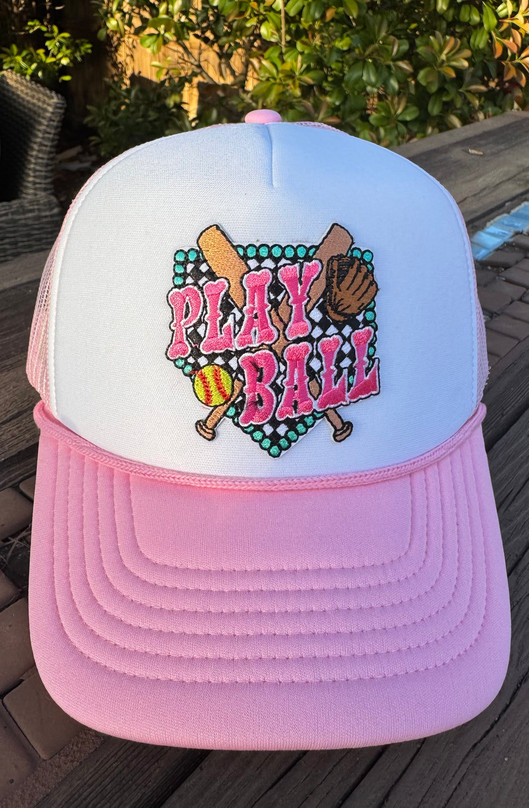 Play Ball Softball Trucker Hat
