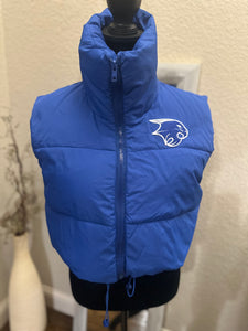 Cropped Puffer Bobcat Vest (Various Colors)