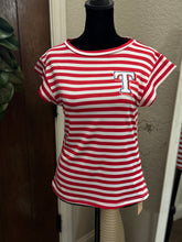 Load image into Gallery viewer, Texas Rangers Baseball Striped Top