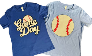 Game Day Baseball Patch Tees & Sweatshirts