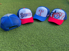 Load image into Gallery viewer, Texas Rangers Baseball Patch Trucker Caps