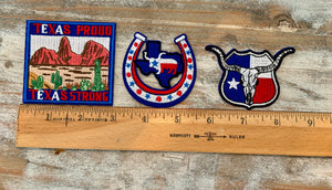 Texas Iron On Patches