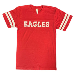 Eagles Striped Football Jersey Tee