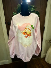 Load image into Gallery viewer, Pink Vintage Santa Sweatshirt